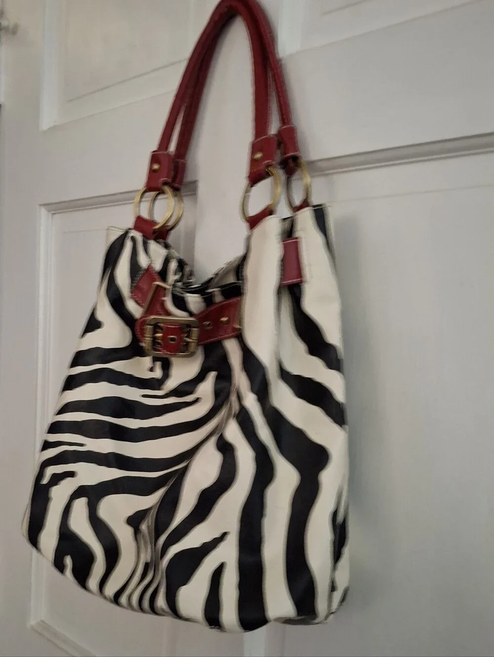 Zebra Print Hobo Bag